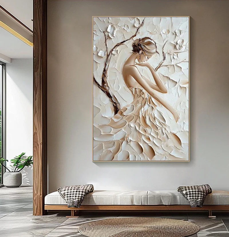 where to buy original large textured oil paintings online