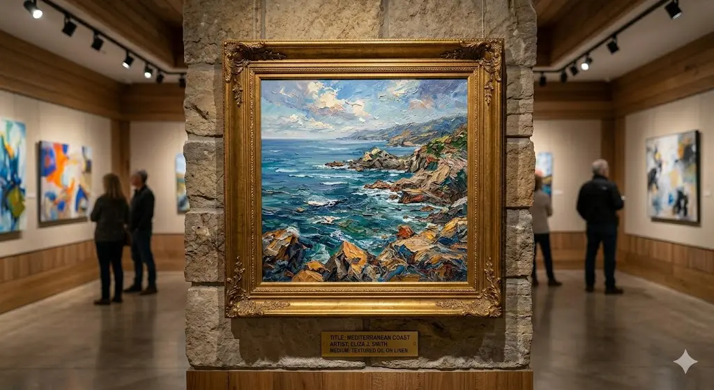 handmade textured oil paintings