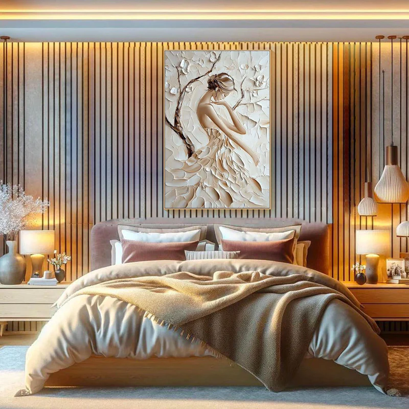 where to buy original large textured oil paintings online