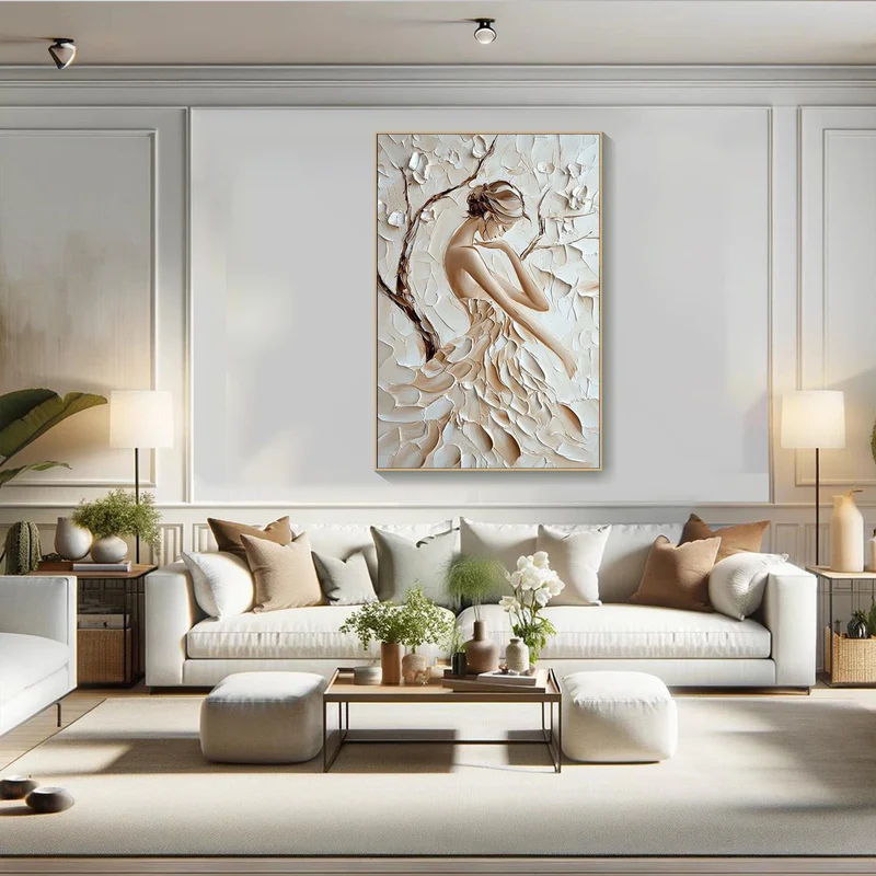 Original large textured oil paintings online